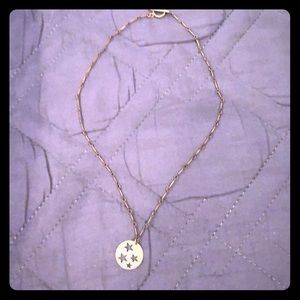 Choker style star cut out necklace